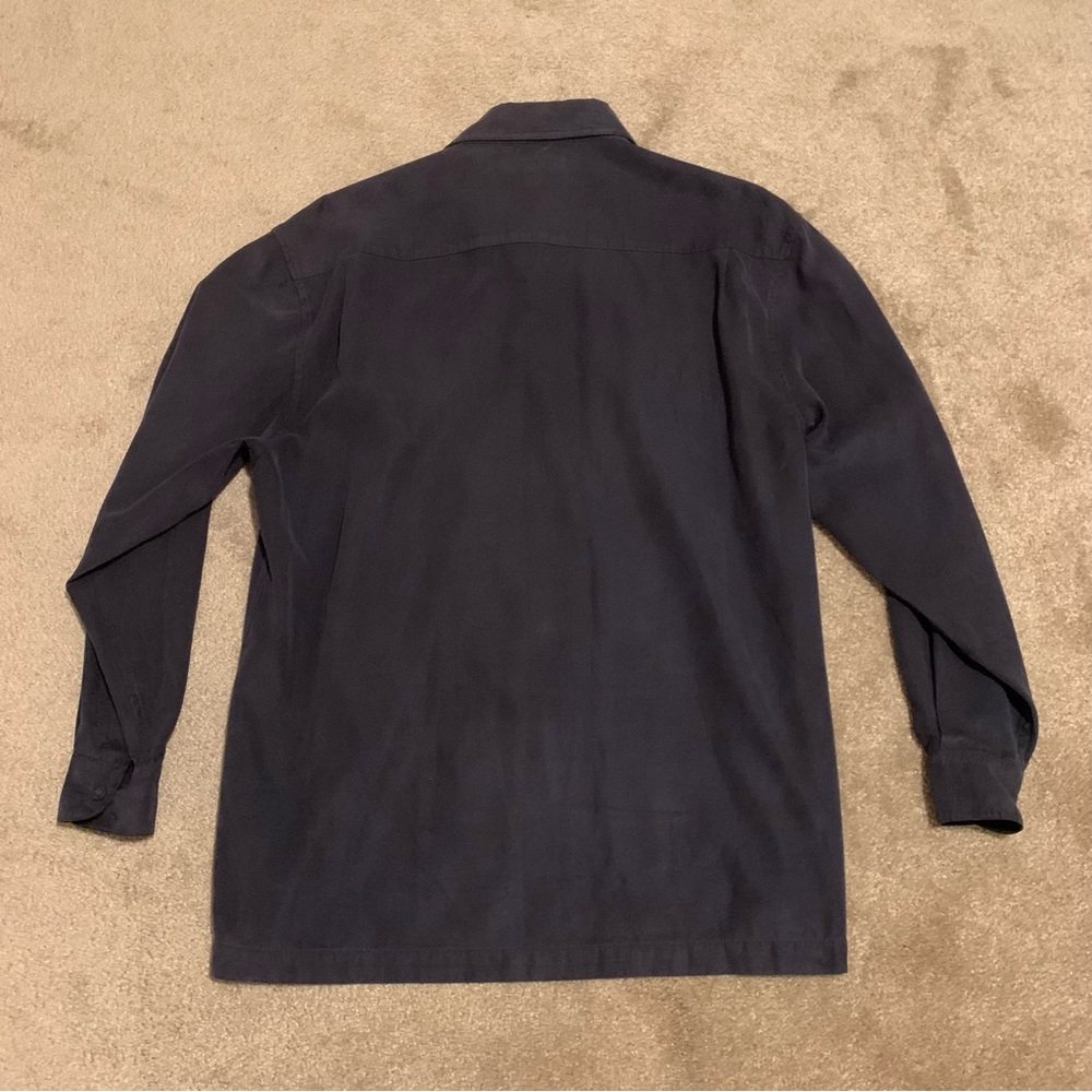 Tilley endurables men’s medium long sleeve shirt gray grey collared button up - Picture 3 of 4